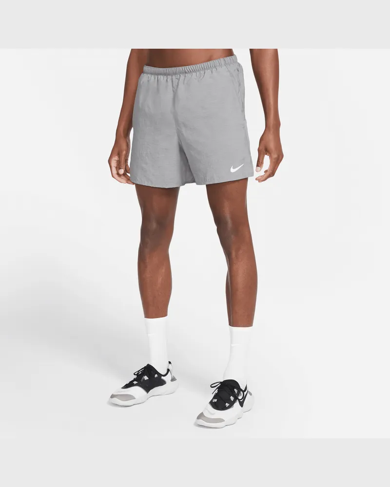 Nike Challenger Herren-Laufshorts mit Futter (ca. 13 cm) - Grau Grau