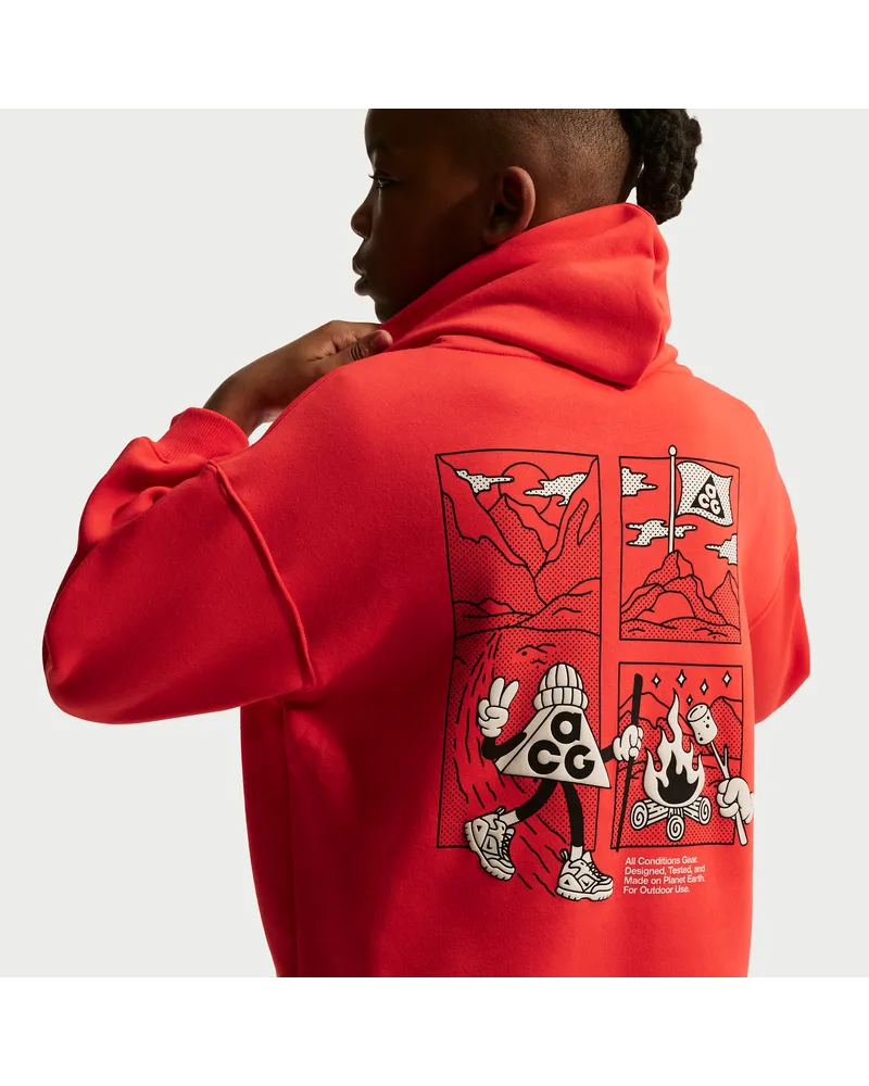 Nike ACG Chippie Fleece-Hoodie (ältere Kinder) - Rot Rot