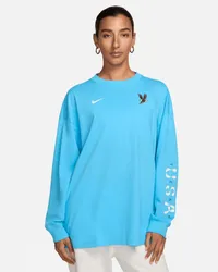 Nike USA Essentials  Longsleeve (Damen) - Blau Blau