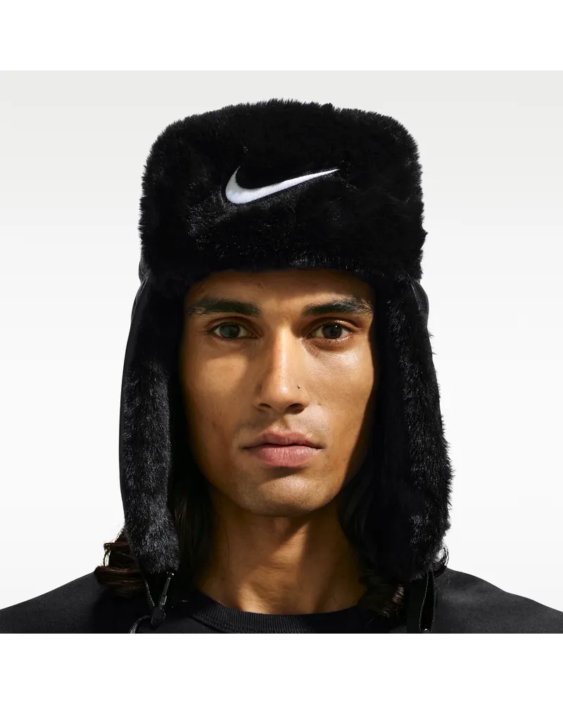 Nike Fly Trapper-Cap aus Leder - Schwarz Schwarz