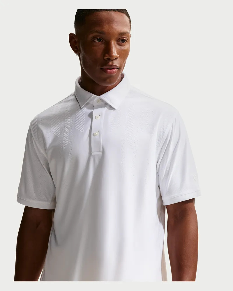 Nike Maßgeschneiderte Performance von  Dri-FIT Golf-Poloshirt (Herren) - Weiß Weiß