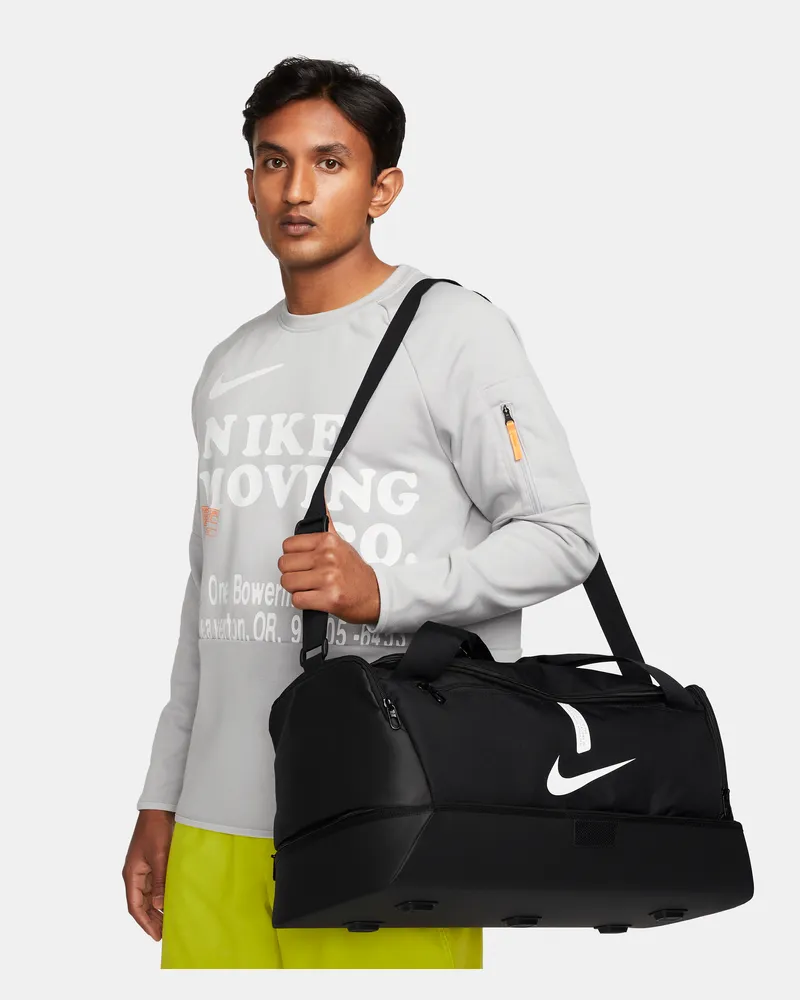 Nike Academy Team Hardcase Fußball-Sporttasche (Medium, 37 l) - Schwarz Schwarz