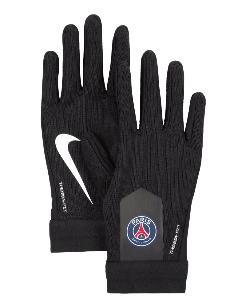 Nike Paris Saint-Germain Academy  Therma-FIT Fußballhandschuhe (ältere Kinder) - Schwarz Schwarz