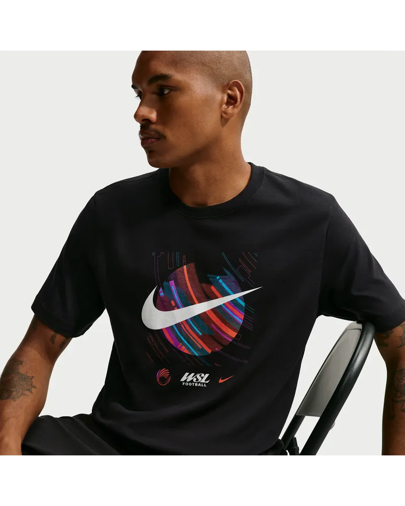 Nike WSL  Baumwoll-Kurzarmshirt (Herren) Nike Baumwoll-Kurzarmshirt (Herren) - Schwarz Schwarz