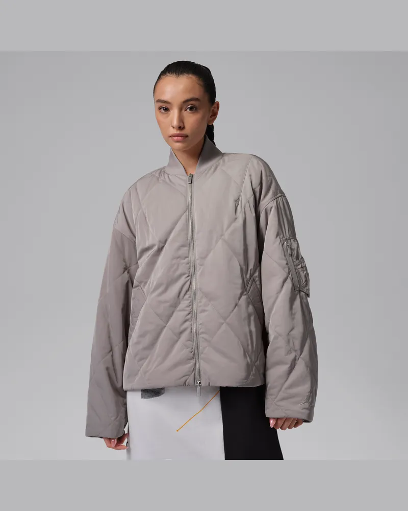 Jordan Flight gesteppte Renegade Jacke (Damen) - Grau Grau