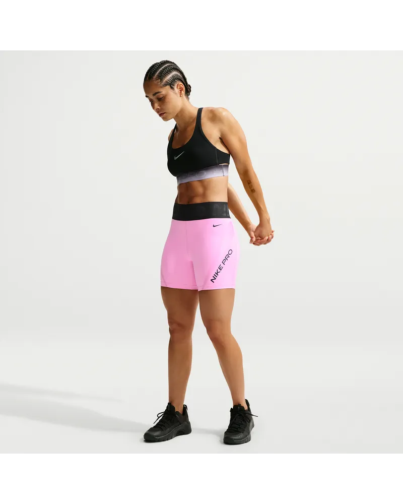 Nike Pro Sculpt Dri-FIT-Shorts mit hohem Bund (Damen, ca. 12,5 cm) - Pink Pink
