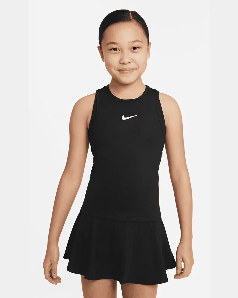Nike Victory Dri-FIT Tennis-Tanktop für ältere Kinder (Mädchen) - Schwarz Schwarz