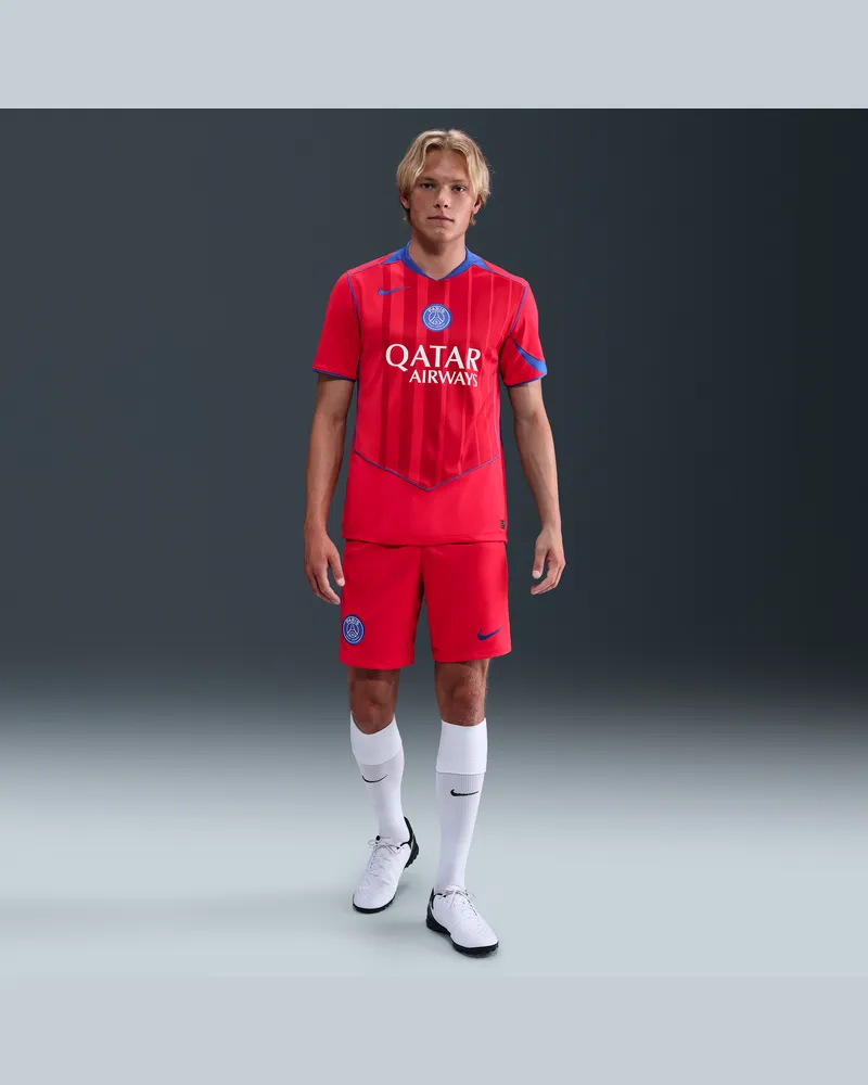 Nike PSG 2025/26 Stadium Third Total 90 Replika-Fußballshorts mit  Dri-FIT-Technologie (Herren) - Rot Rot