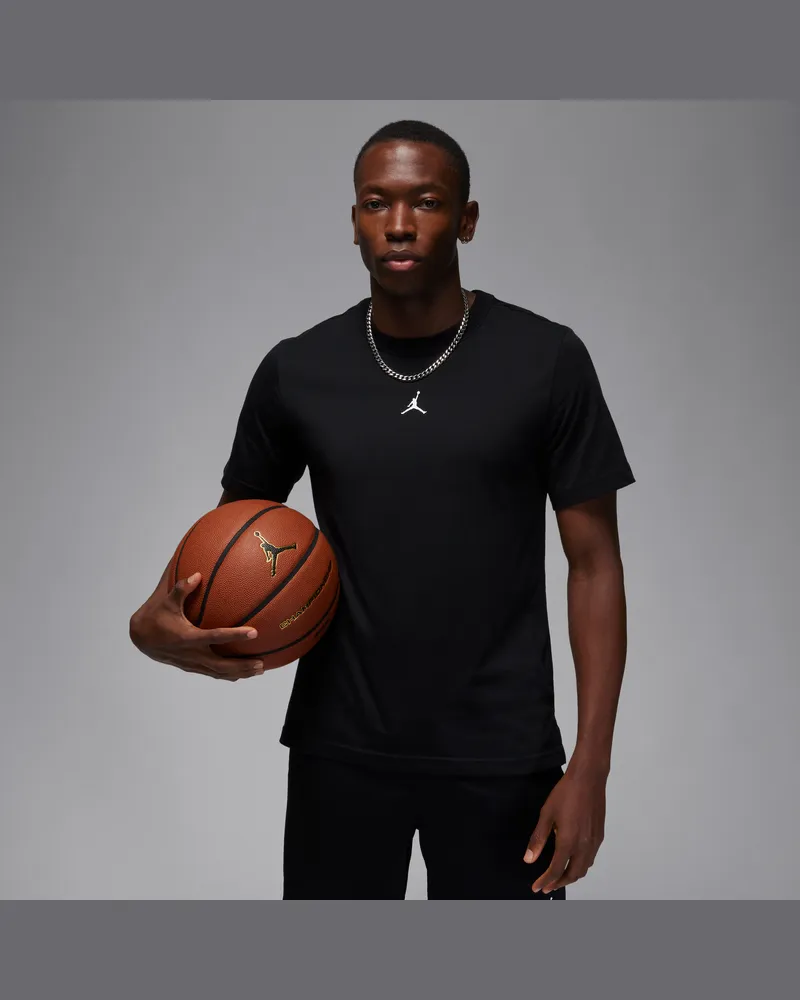 Jordan Sport Dri-FIT Kurzarmshirt für Herren - Schwarz Schwarz
