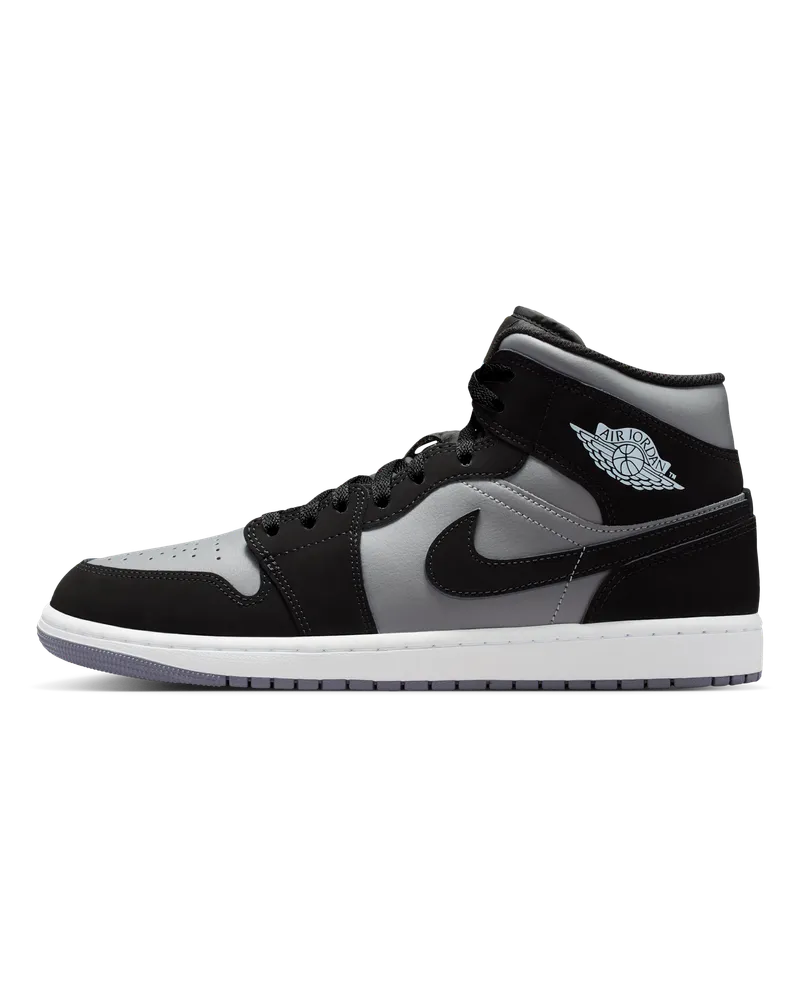 Jordan Air  1 Mid Schuh (Herren) - Schwarz Schwarz