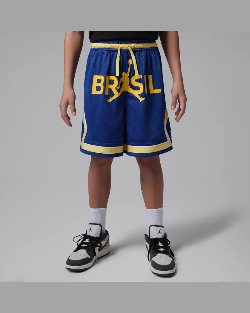 Jordan Essentials Dri-FIT P6 Mesh Diamond Shorts (ältere Kinder) - Blau Blau