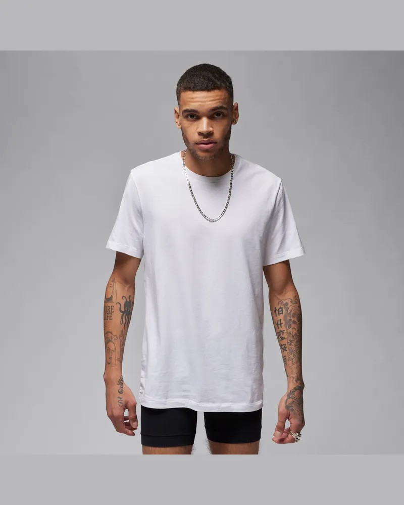 Jordan Flight Base T-Shirts (Herren, 2er-Pack) - Weiß Weiß