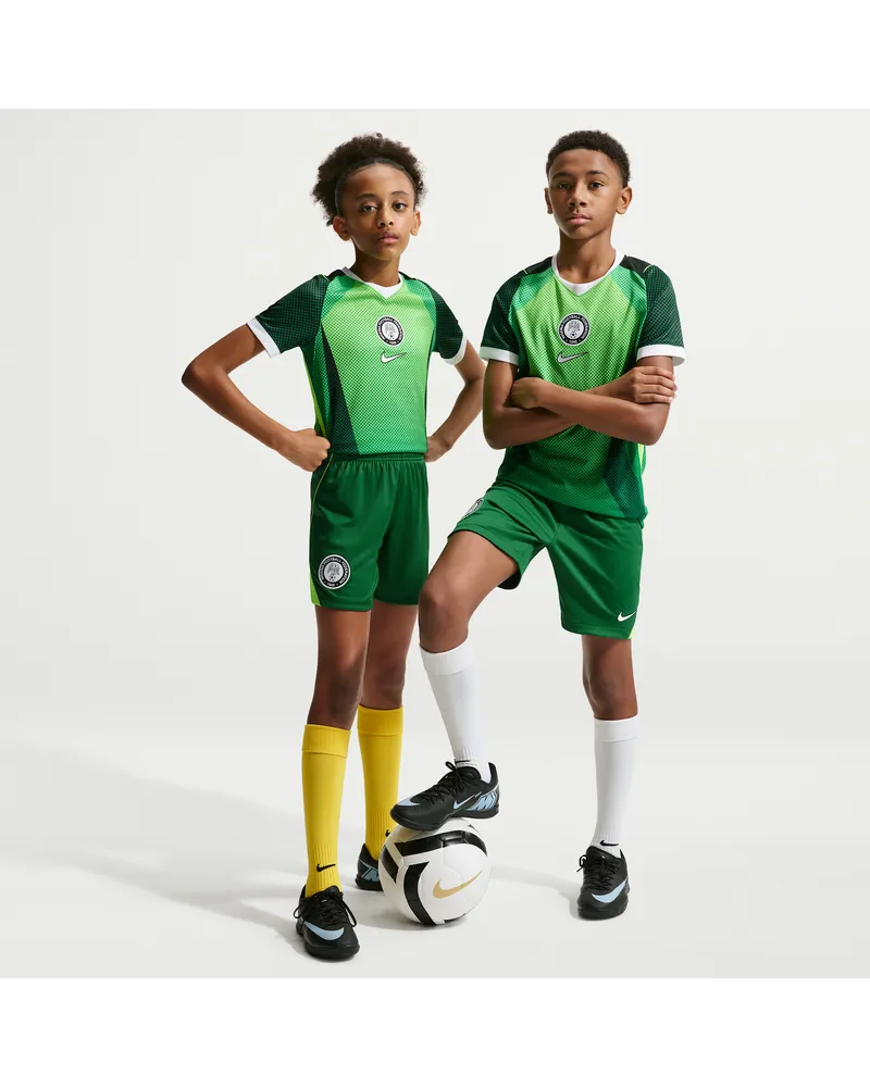 Nike Nigeria 2026 Heimstadion  Dri-FIT Replika-Fußballshorts für ältere Kinder - Grün Grün