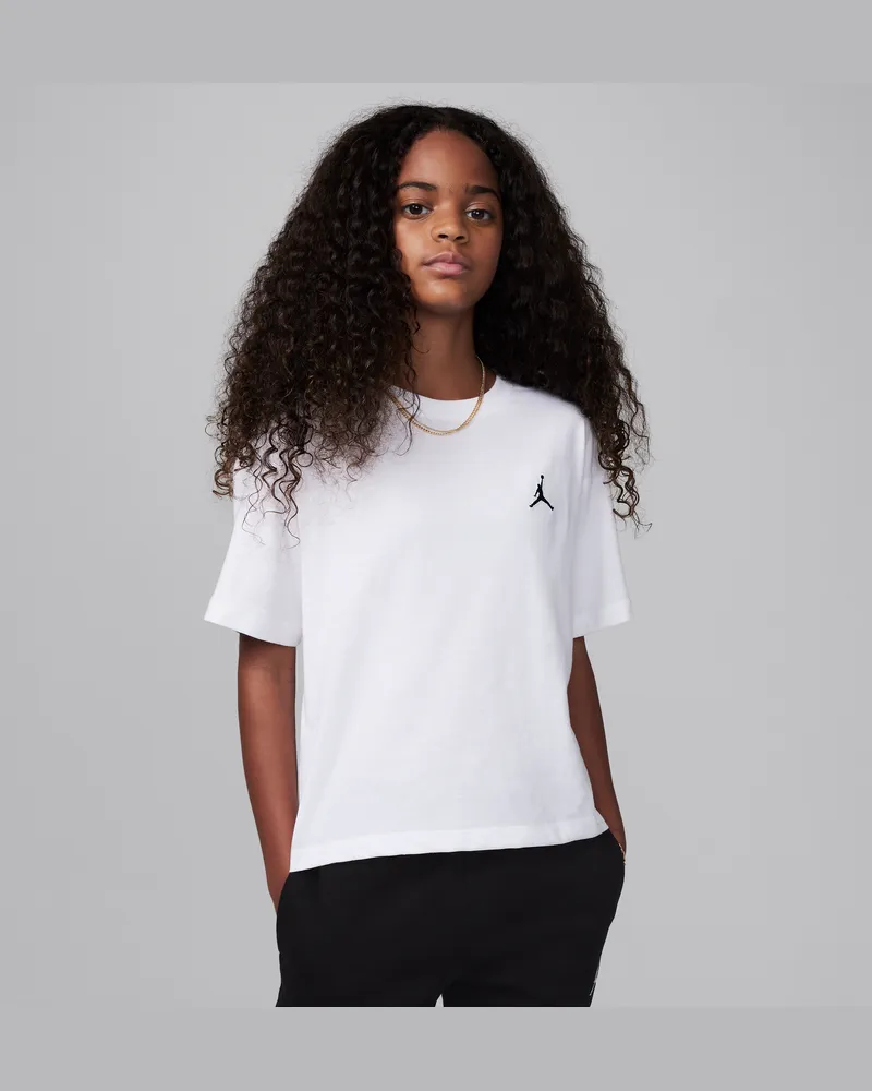 Jordan Brooklyn Essentials T-Shirt (ältere Kinder) - Weiß Weiß