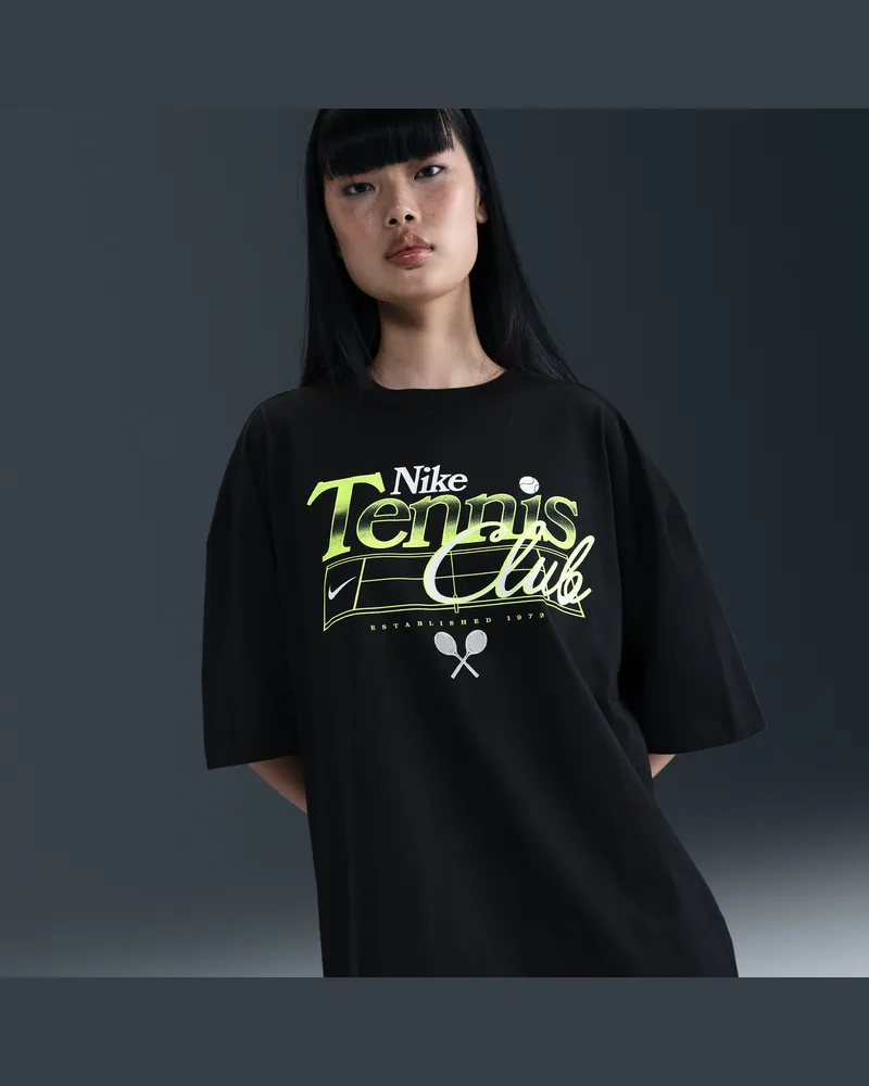 Nike Sportswear Oversize-T-Shirt mit Grafik (Damen) - Schwarz Schwarz