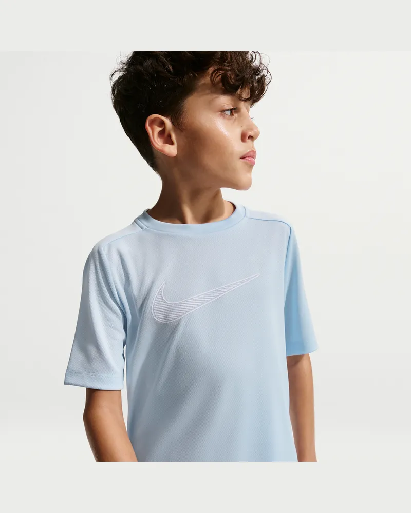 Nike Multi Dri-FIT Kurzarm-Trainingsoberteil (ältere Kinder, Jungen) - Blau Blau