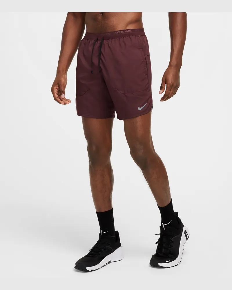 Nike Stride Dri-FIT-Laufshorts mit Futter für Herren (ca. 18 cm) - Rot Rot