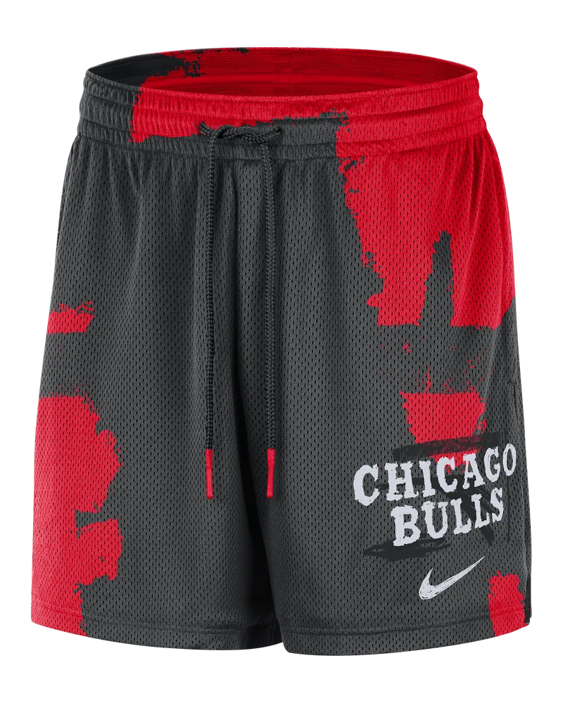 Jordan Chicago Bulls Courtside  Dri-FIT NBA Mesh-Trainingsshorts für Herren - Schwarz Schwarz