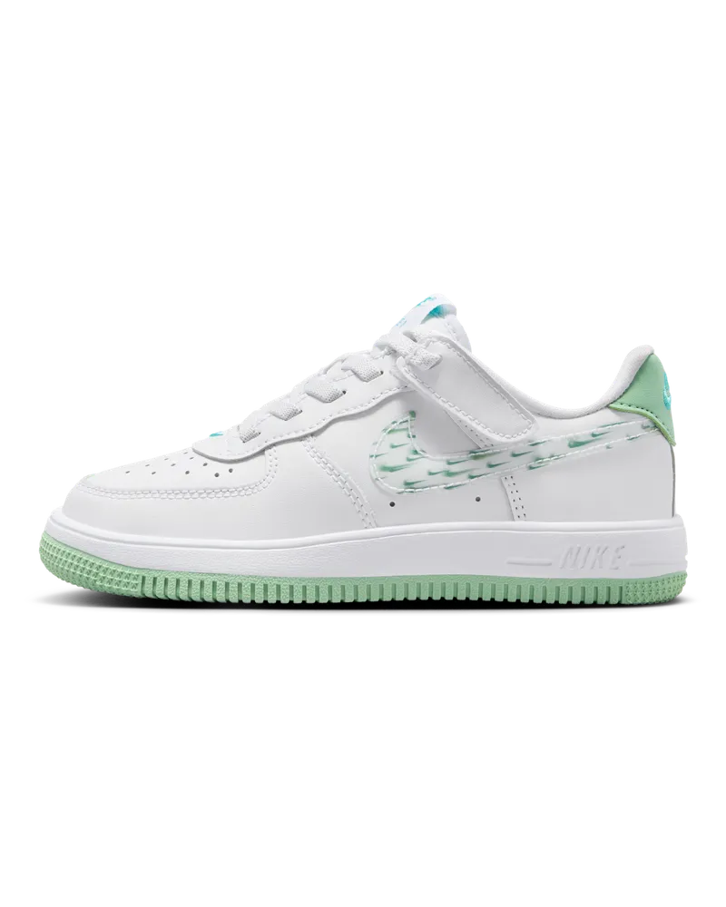 Nike Force 1 Low EasyOn Schuh (jüngere Kinder) - Weiß Weiß