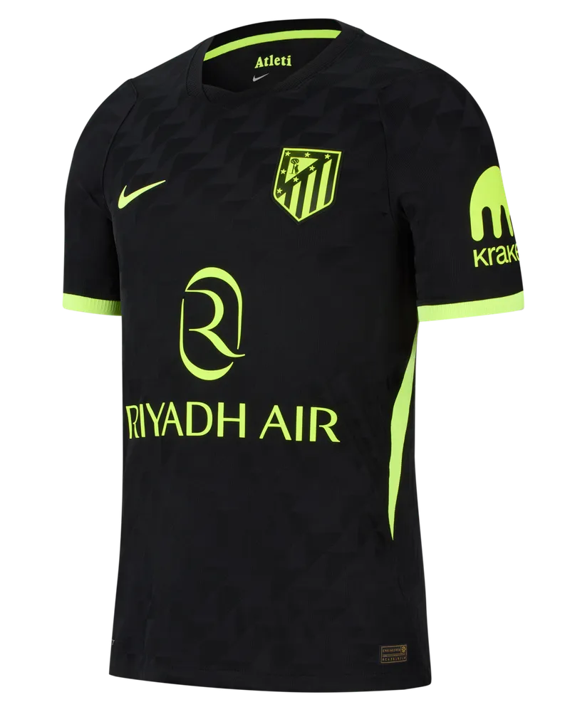 Nike Atlético Madrid 2026/27 Match Away  Aero-FIT Authentic Fußballtrikot (Herren) - Schwarz Schwarz