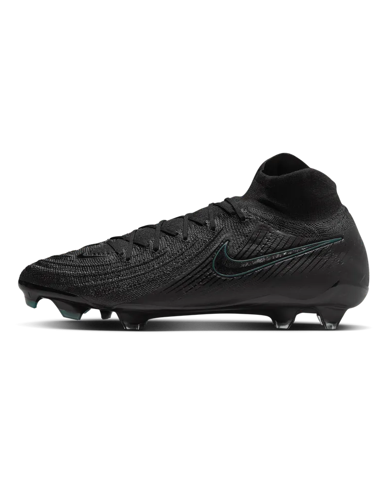 Nike Phantom Luna 2 Elite FG High-Top-Fußballschuh - Schwarz Schwarz