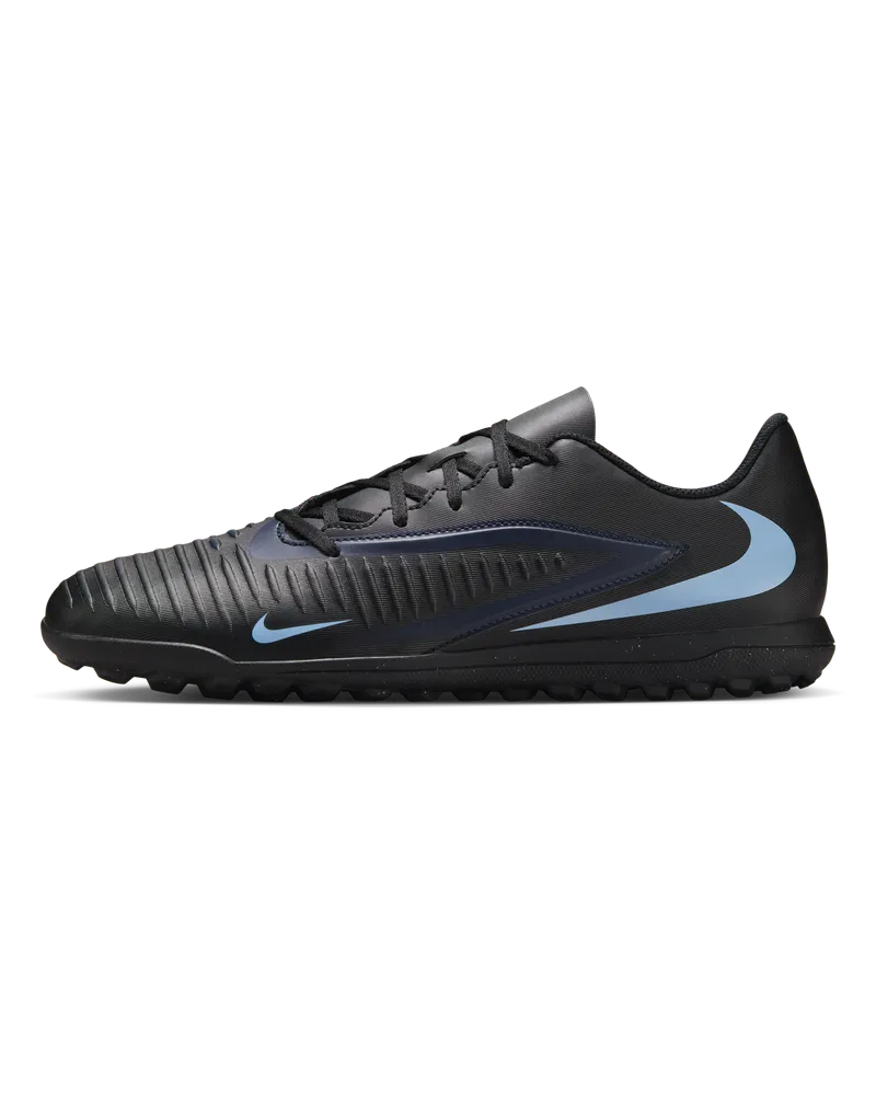 Nike Phantom 6 Low Club Fußballschuh für Turf - Schwarz Schwarz