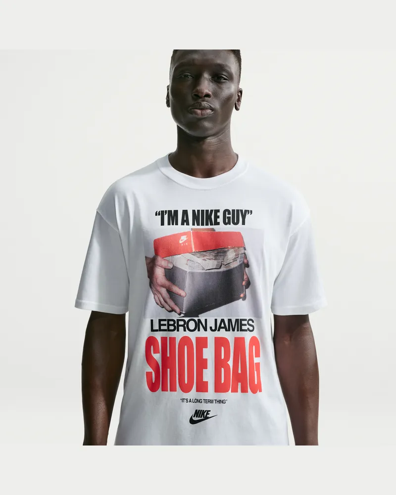 Nike LeBron "Shoe Bag"  Basketball-T-Shirt (Herren) - Weiß Weiß