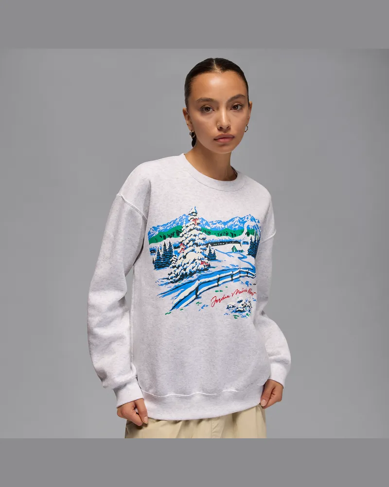 Jordan Brooklyn Fleece Damen-Sweatshirt mit Rundhalsausschnitt - Braun Braun