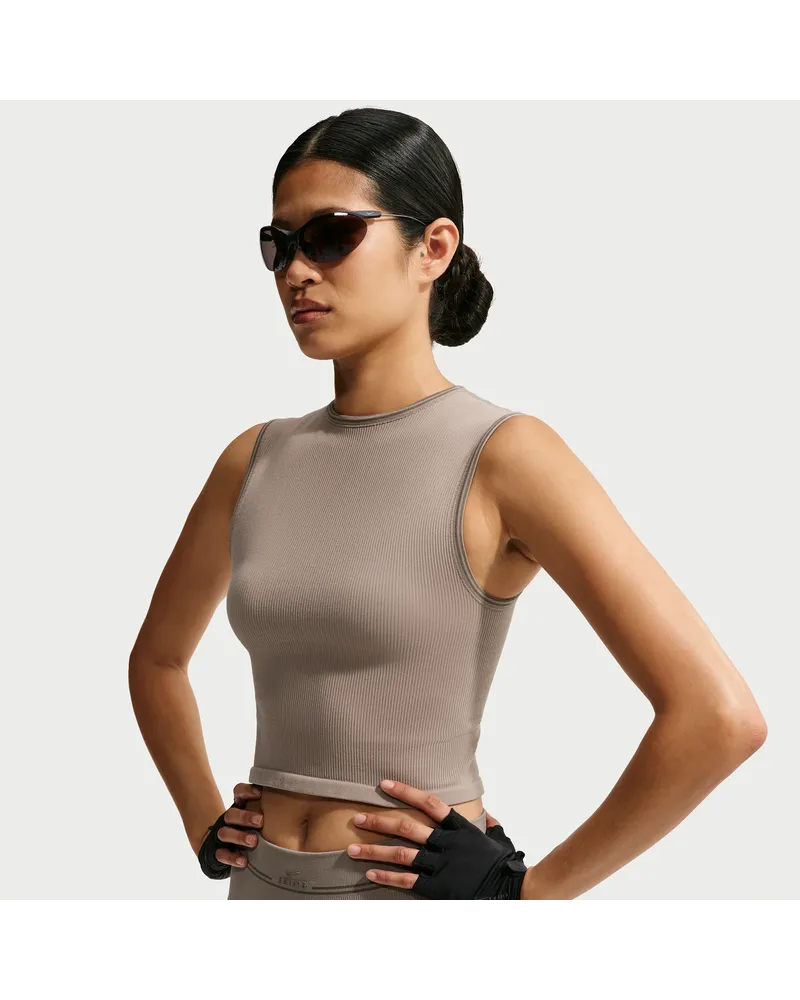 Nike SKIMS Ribbed Seamless Muskel-Tanktop (Damen) - Braun Braun