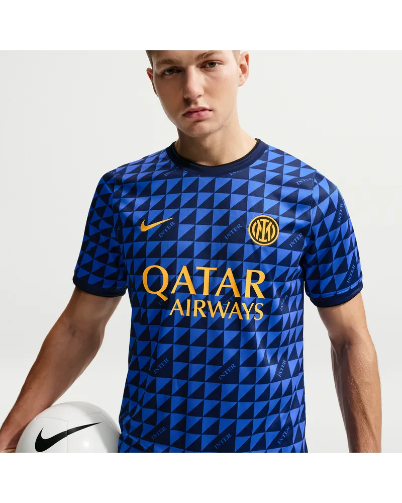 Nike Inter Mailand  Dri-FIT Pre-Match-Fußballoberteil (Herren) - Blau Blau