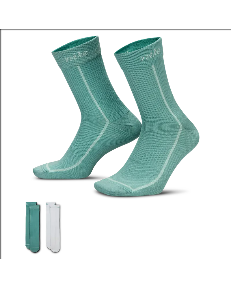 Nike Everyday Plus leichte Crew-Socken (Damen, 2 Paar) - Multi-Color Multi-color