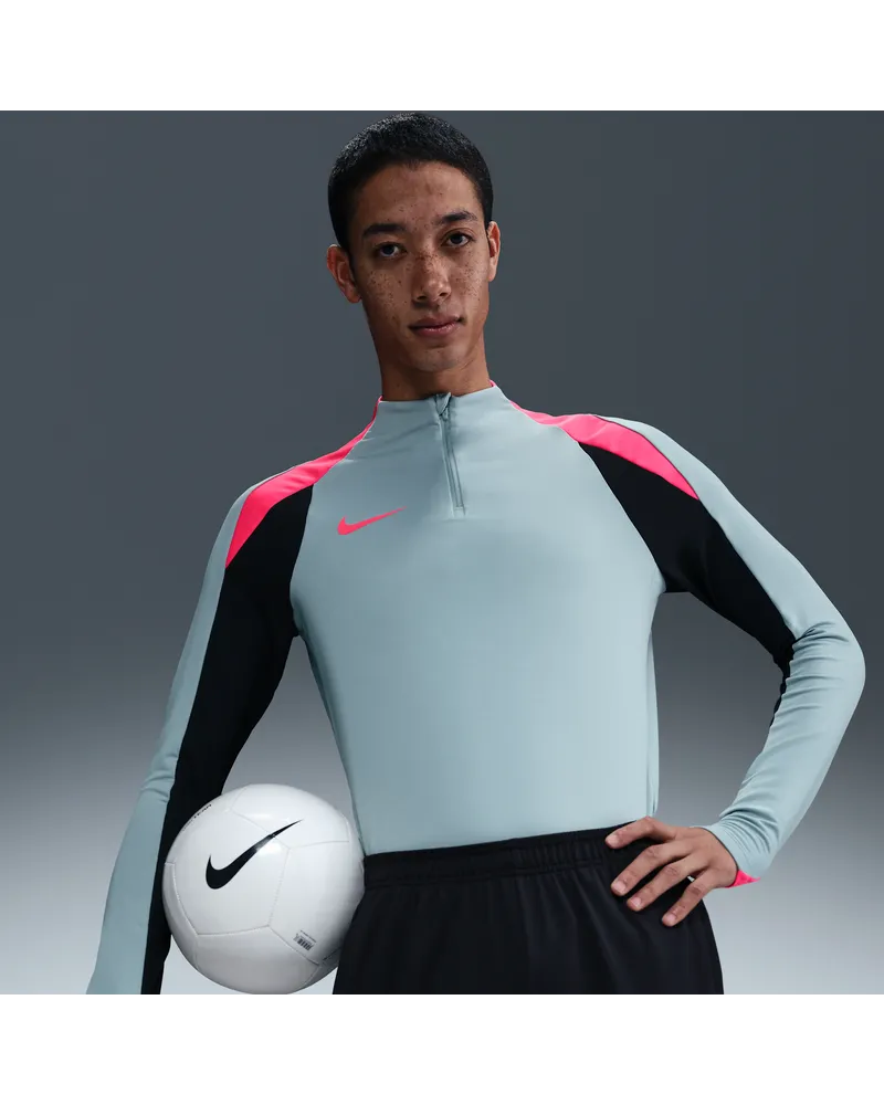 Nike Strike Dri-FIT-Fußball-Drill-Herrenoberteil mit Halbreißverschluss - Grau Grau