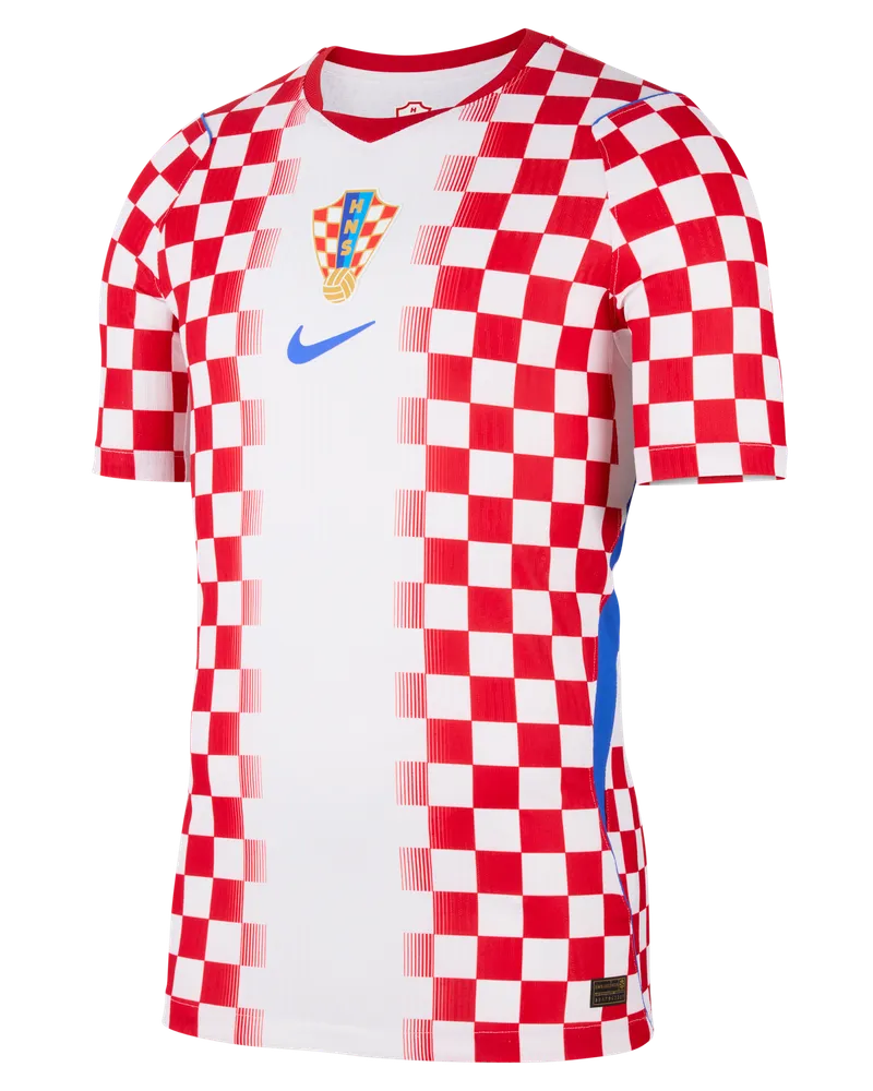Nike Kroatien 2026  Aero-FIT authentisches Heimspiel-Fußballtrikot (Herren) - Weiß Weiß