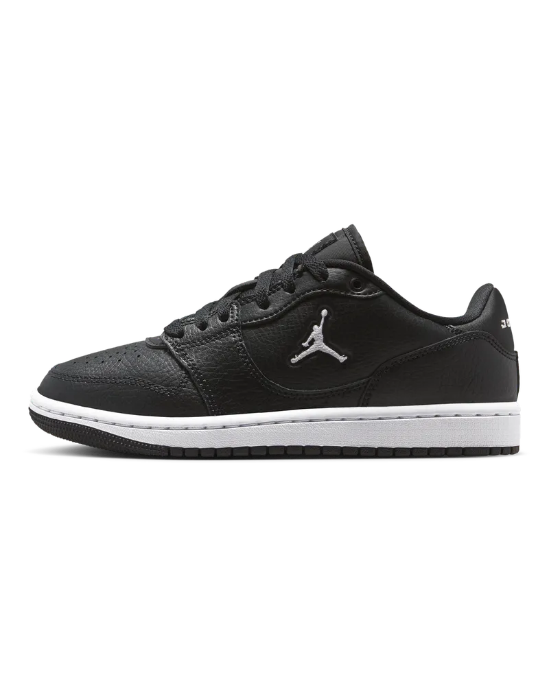 Jordan Court Connect Low Schuh (ältere Kinder) - Schwarz Schwarz