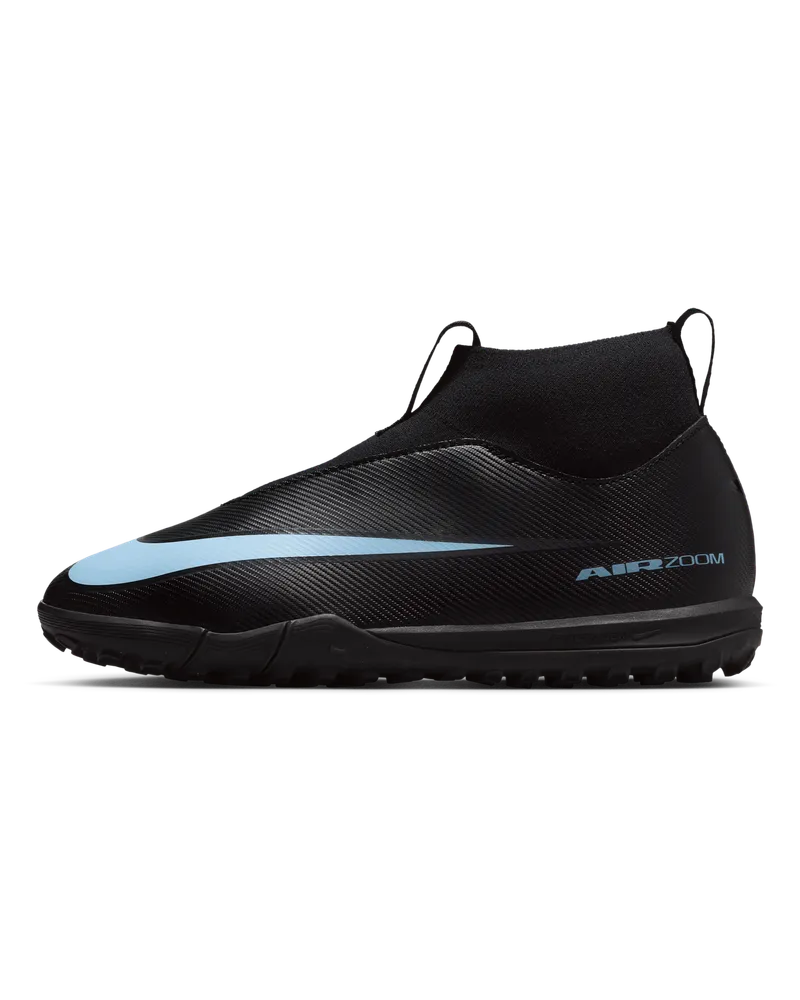 Nike Jr. Mercurial Superfly 10 Academy TF High-Top-Fußballschuh (jüngere/ältere Kinder) - Schwarz Schwarz
