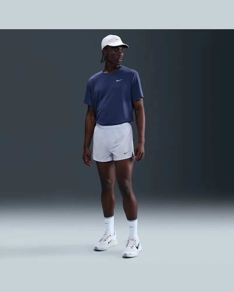 Nike Fast Dri-FIT-Laufshorts mit Innenslip für Herren (ca. 7,6 cm) - Grau Grau