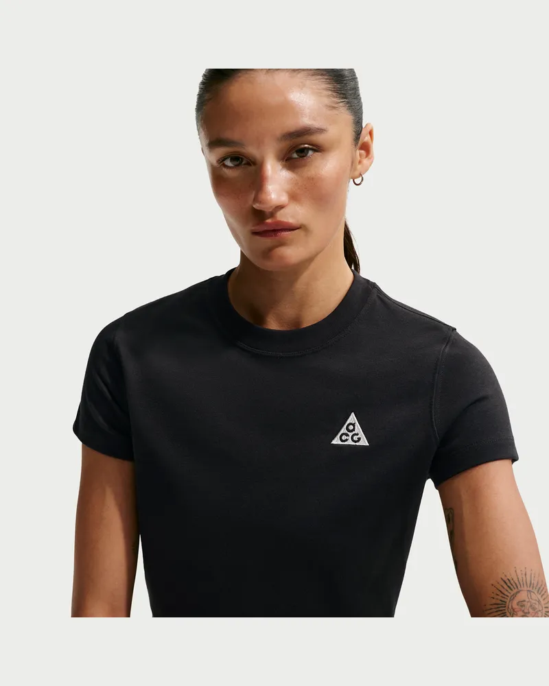 Nike ACG Dri-FIT Kurzarm-Oberteil (Damen) - Schwarz Schwarz