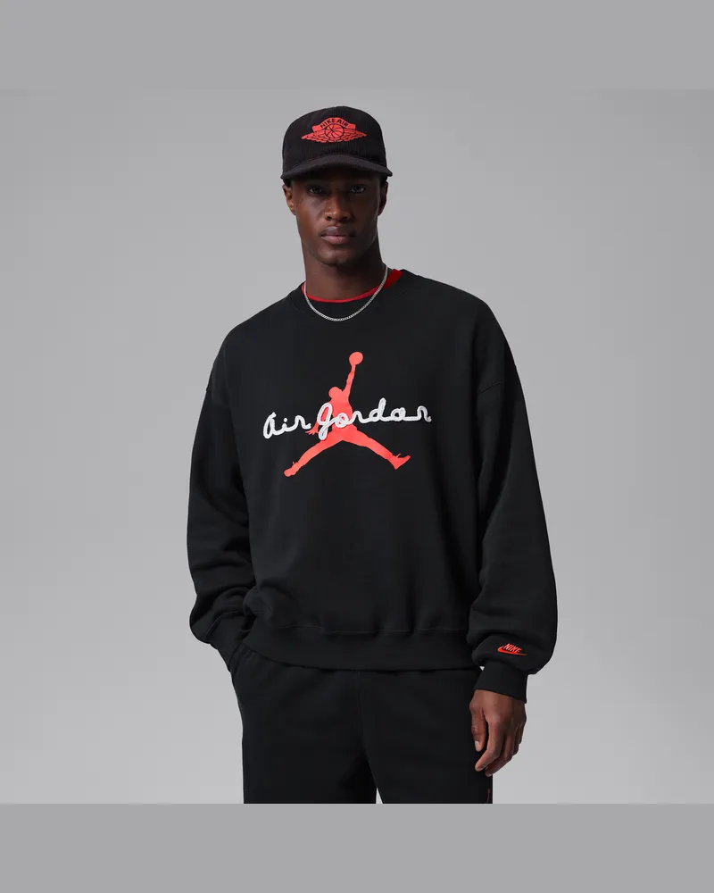 Jordan Brooklyn Fleece-Rundhals-Sweatshirt (Herren) - Schwarz Schwarz