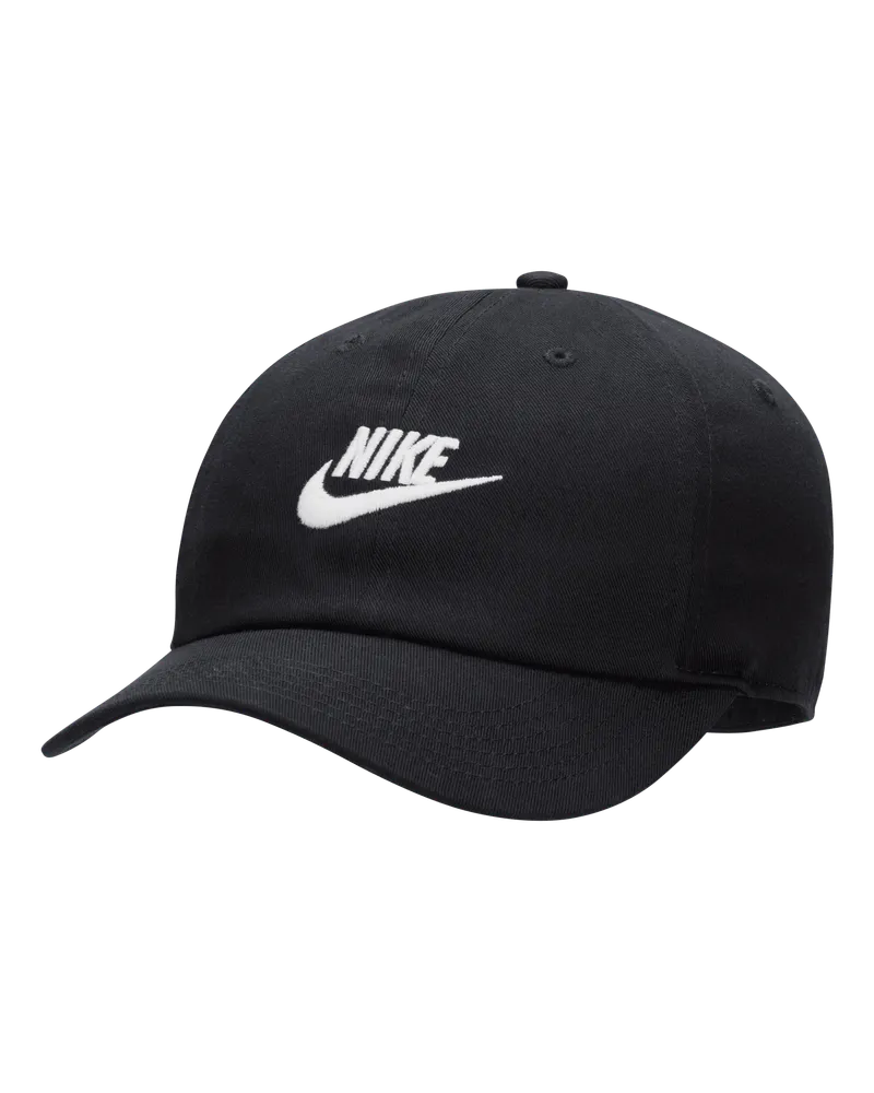 Nike Club unstrukturierte Futura Wash-Cap für Kinder - Schwarz Schwarz