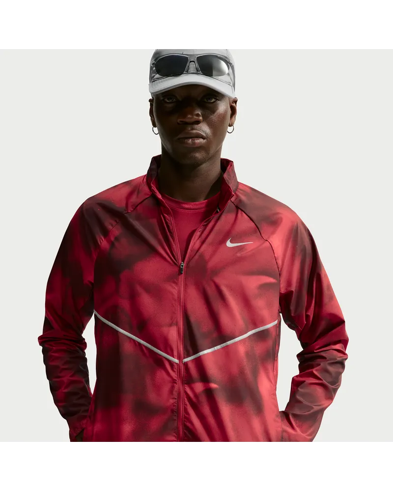 Nike Miler Repel Laufjacke mit UV-Schutz (Herren) - Rot Rot