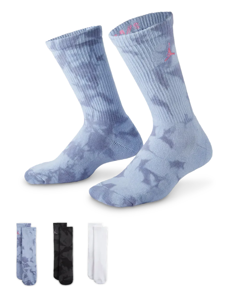 Jordan Blue Jeans und Bling Crew-Socken (ältere Kinder, 3 Paar) - Blau Blau