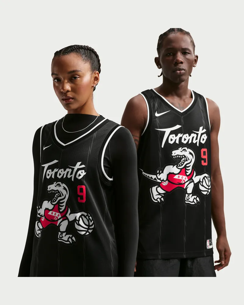 Nike RJ Barrett Toronto Raptors City Edition  NBA Swingman Trikot für Herren - Schwarz Schwarz