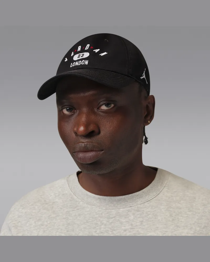 Jordan Club "London" unstrukturierte Cap - Schwarz Schwarz
