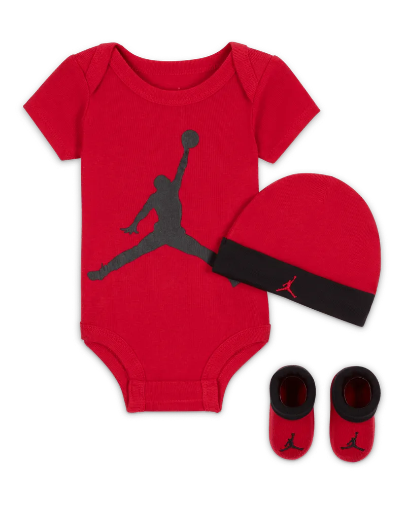 Jordan 3-teiliges Set für Babys - Rot Rot