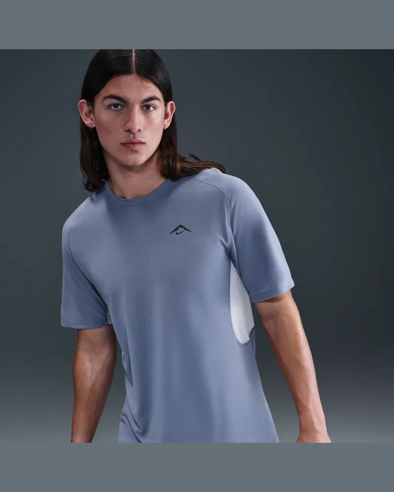 Nike Solar Chase Dri-FIT ADV Kurzarm-Laufoberteil (Herren) - Blau Blau