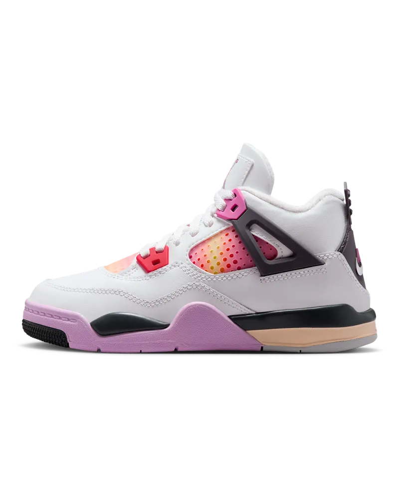 Jordan 4 Retro "Comic" Schuh (jüngere Kinder) - Weiß Weiß