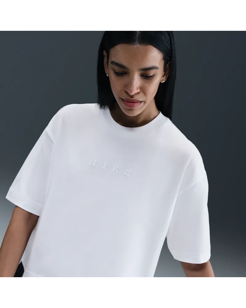 Nike lockeres Kurzarm-T-Shirt (Damen) - Weiß Weiß