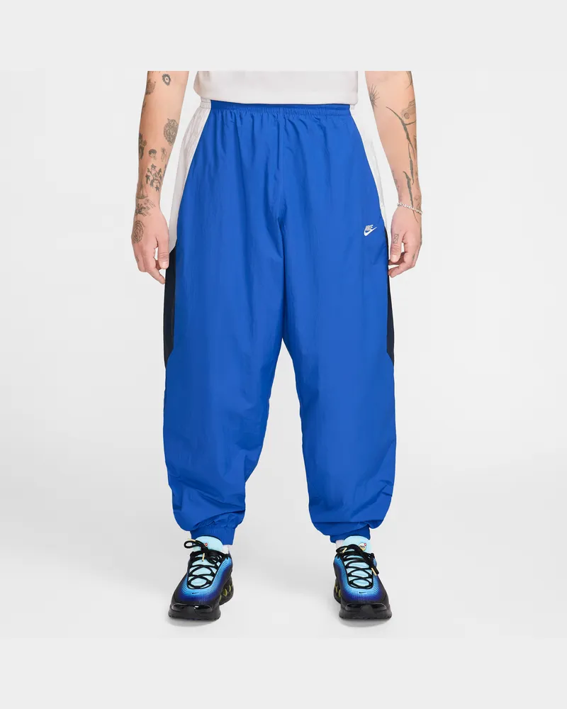 Nike Club gewebte Oversize-Trainingshose (Herren) - Blau Blau