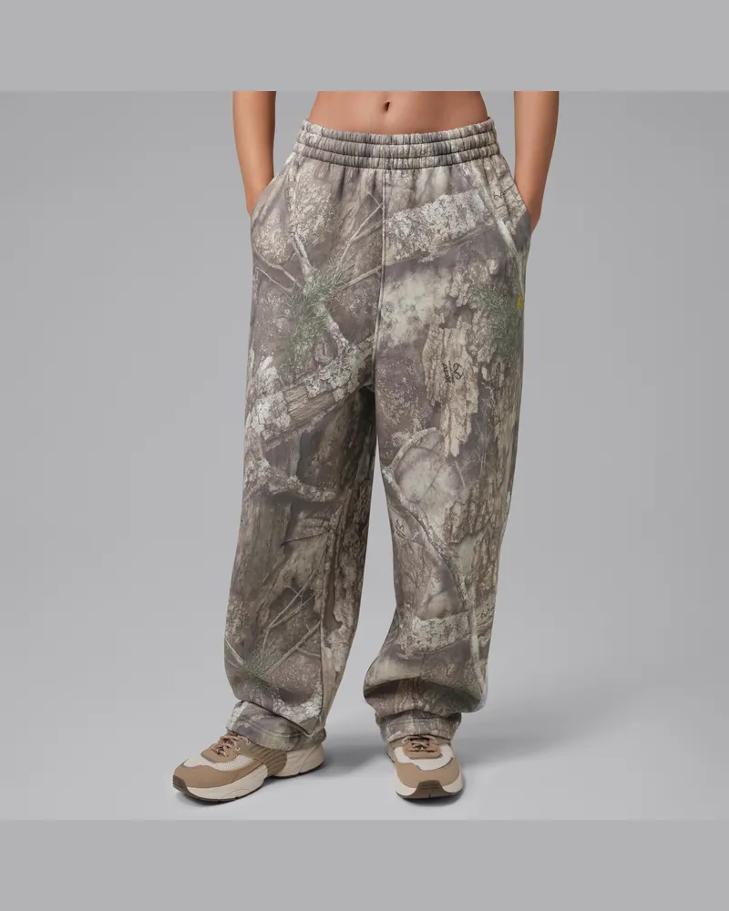 Jordan Brooklyn Fleece Realtree Hose mit lässigem, weitem Bein (Damen) - Weiß Weiß