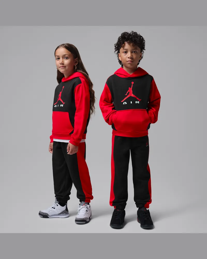Jordan Air 2-teiliges Hoodie-Set (jüngere Kinder) - Rot Rot